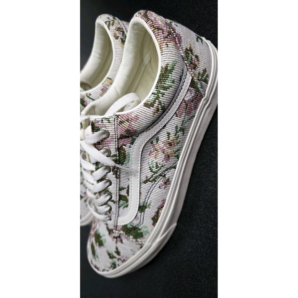 Vans Old Skool Tapestry Floral Marshmallow M13‎ FP Skater Casual Surf Boho - Picture 4 of 8